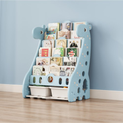 Mobilier pour chambre d'enfant - Bibliothèque girafe à 6 étagères 100 x 47 x 72 cm