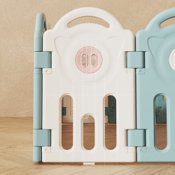 Parc multifonctionnel de jeu pour enfant 178 x 184 cm avec accessoires de jeu - Design rose ou bleu