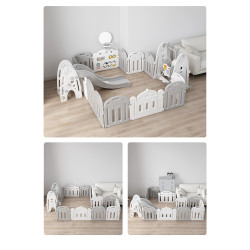 Parc intérieur de jeux pour enfant 186 x 236 cm avec accessoires - Parc multi-jeux pour enfants