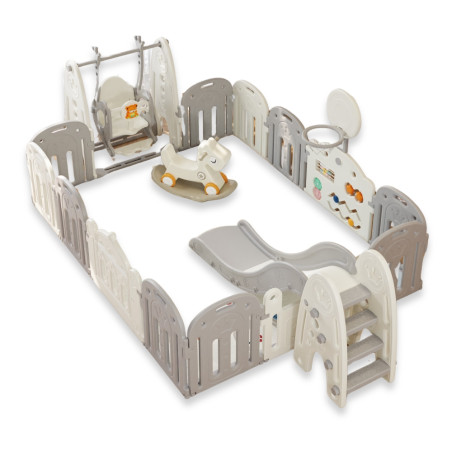 Parc multi-jeux pour enfants et bébé avec accessoires