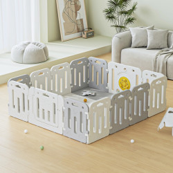 Grand parc de jeu pour enfant avec éléments interactifs intégrés - Espace de jeux sécurisé pour enfant