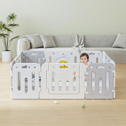 Grand parc de jeu pour enfant avec éléments interactifs intégrés - Espace de jeux sécurisé pour enfant