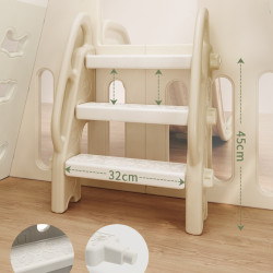 Toboggan enfants - Aire de jeux indoor pour enfants de 3 ans et plus avec accessoires multiples