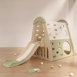 Toboggan enfants - Aire de jeux indoor pour enfants de 3 ans et plus avec accessoires multiples