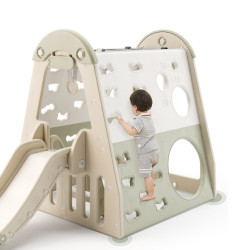 Toboggan enfants - Aire de jeux indoor pour enfants de 3 ans et plus avec accessoires multiples