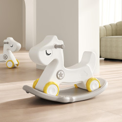 Cheval à bascule combo draisienne pour enfants avec bouton de son - Capacité de charge 40 kg