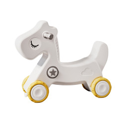 Cheval à bascule combo draisienne pour enfants avec bouton de son - Capacité de charge 40 kg