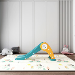 Toboggan pour enfants avec échelle anti dérapante - Rouge