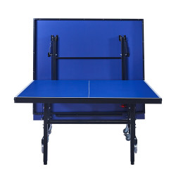 Table de tennis de table avec mécanisme de pliage et roues de transport - Usage intérieur