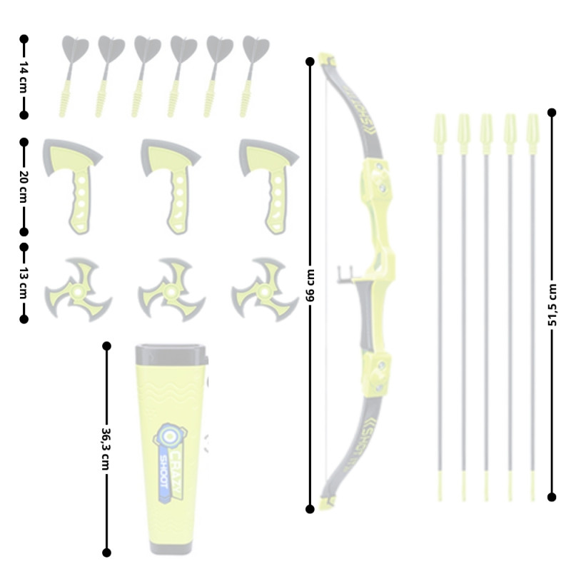 Jeu de tir à l'arc lumineux pour enfants, sport de plein air, arc en plastique recurve et flèches pour enfants