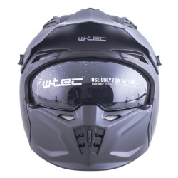 Casque de moto avec mentonnière et visière amovible - Système de ventilation et visière solaire à 3 positions