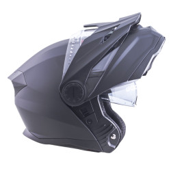 Casque de protection pour la moto avec pare-soleil et visière relevable - Système de ventilation intégrée