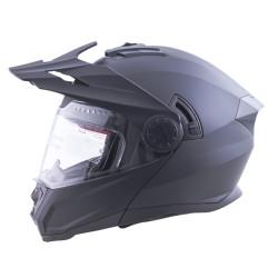 Casque de protection pour la moto avec pare-soleil et visière relevable - Système de ventilation intégrée
