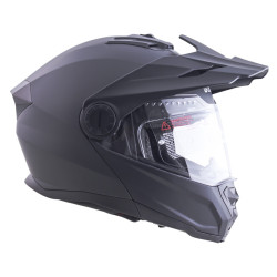 Casque de protection pour la moto avec pare-soleil et visière relevable - Système de ventilation intégrée