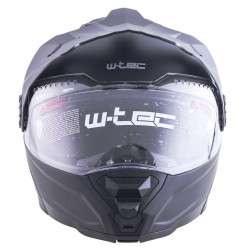 Casque de protection pour la moto avec pare-soleil et visière relevable - Système de ventilation intégrée