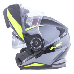 Casque de moto à forme aérodynamique avec pare-soleil réglable et visière à revêtement anti-rayures - Deux coloris