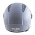 Casque jet de moto avec large visière et système d'aération - Design noir ou gris