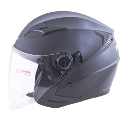 Casque jet de protection avec longue visière réglable et pare-soleil inclus - Casque de protection pour moto et scooter