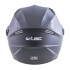 Casque jet de protection avec longue visière réglable et pare-soleil inclus - Casque de protection pour moto et scooter