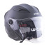 Casque jet de protection avec longue visière réglable et pare-soleil inclus - Casque de protection pour moto et scooter