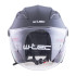 Casque jet de protection avec longue visière réglable et pare-soleil inclus - Casque de protection pour moto et scooter