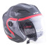 Casque jet à longue visière relevable avec pare-soleil intégré - Motos et scooters