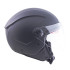 Casque jet pour moto et scooter - Casque de protection ouvert avec visière ajustable