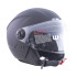 Casque jet pour moto et scooter - Casque de protection ouvert avec visière ajustable