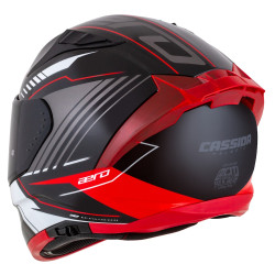 Casque de moto intégral - Spoiler aérodynamique avec Visières Adaptables - Sécurité certifiée par le marché européen