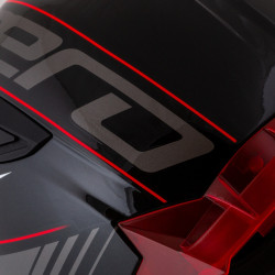 Casque de moto intégral - Spoiler aérodynamique avec Visières Adaptables - Sécurité certifiée par le marché européen