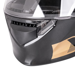 Casque de moto intégral et modulable compatible avec lunettes de vue et écouteurs intercom - Forme aérodynamique