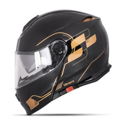 Casque de moto intégral et modulable compatible avec lunettes de vue et écouteurs intercom - Forme aérodynamique