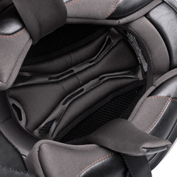 Casque de moto intégral certifié ECE 22.06 avec système de ventilation fermable et pare-soleil