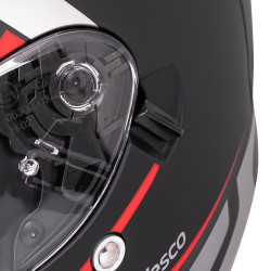 Casque de moto intégral certifié ECE 22.06 avec système de ventilation fermable et pare-soleil