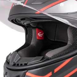 Casque de moto intégral certifié ECE 22.06 avec système de ventilation fermable et pare-soleil
