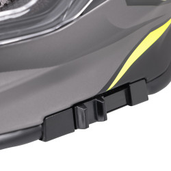 Casque de protection tout en 1 avec visière amovible anti-rayures et pare-soleil - Forme aérodynamique