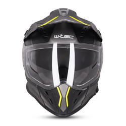 Casque de protection tout en 1 avec visière amovible anti-rayures et pare-soleil - Forme aérodynamique