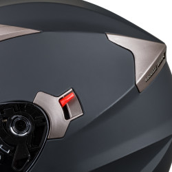 Casque de moto à visière relevable anti-rayures avec pare-soleil extractible - Normes de sécurité européennes et américaines