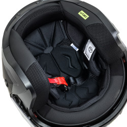 Casque de moto à visière relevable anti-rayures avec pare-soleil extractible - Normes de sécurité européennes et américaines