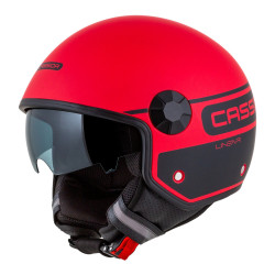 Casque de moto jet à visière réglable avec coque de haute résistance - Casque demi-jet