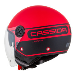 Casque de moto jet à visière réglable avec coque de haute résistance - Casque demi-jet