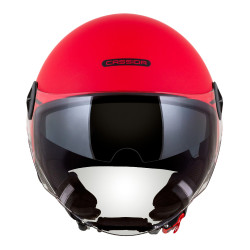 Casque de moto jet à visière réglable avec coque de haute résistance - Casque demi-jet