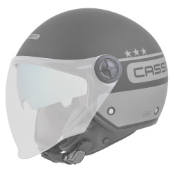 Casque de moto et de scooter avec visière solaire effet miroir et visière multi-réglable - Coque en polycarbonate