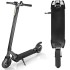 Trottinette électrique QUEST design noir tendance avec roues en caoutchouc 250W.