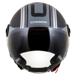 Casque de moto résistant avec coque en polycarbonate - Entretien facile avec doublure amovible