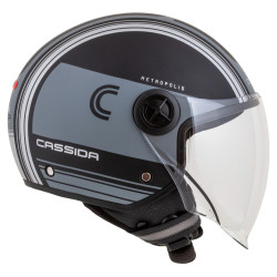 Casque de moto résistant avec coque en polycarbonate - Entretien facile avec doublure amovible