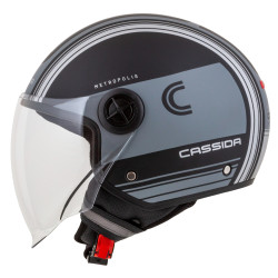 Casque de moto résistant avec coque en polycarbonate - Entretien facile avec doublure amovible