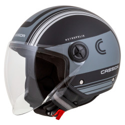 Casque de moto résistant avec coque en polycarbonate - Entretien facile avec doublure amovible
