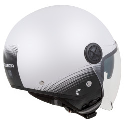 Casque de protection pour moto et scooter avec coque résistante en polycarbonate - Design léger et modulable