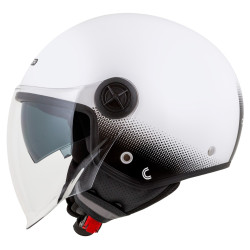 Casque de protection pour moto et scooter avec coque résistante en polycarbonate - Design léger et modulable